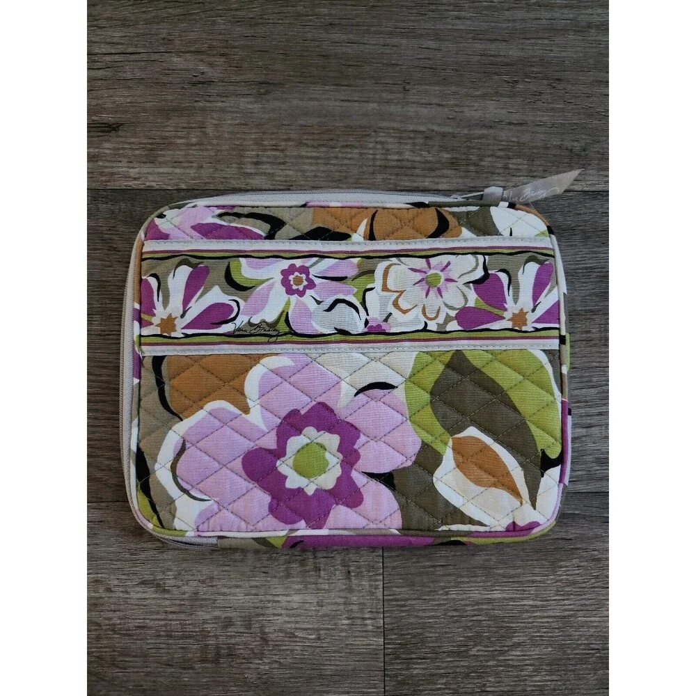 VERA BRADLEY Portobello Road Print Quilted Cotton Tablet Zip Case *EUC*
